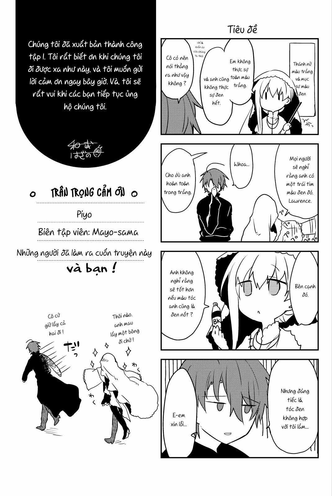 Shiro Seijo to Kuro Bokushi Chapter 7.5 trang 7