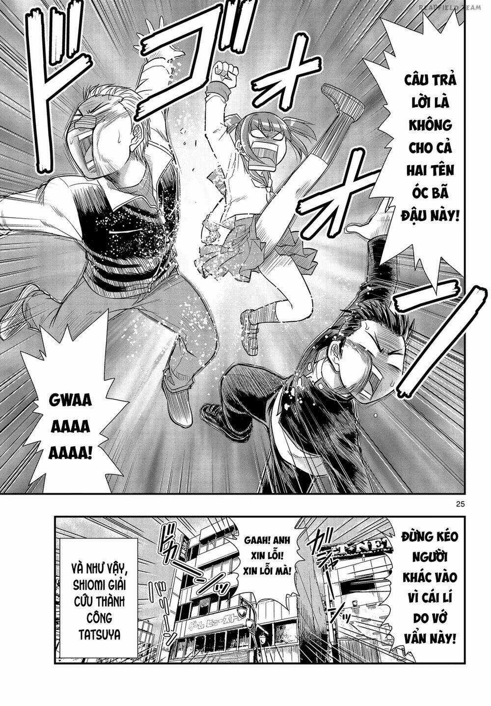 Shitei Bouryoku Shoujo Shiomi-Chan Chapter 4 trang 25