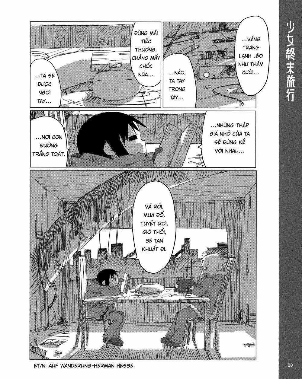 Shoujo Shuumatsu Ryokou Chapter 43.5 trang 9