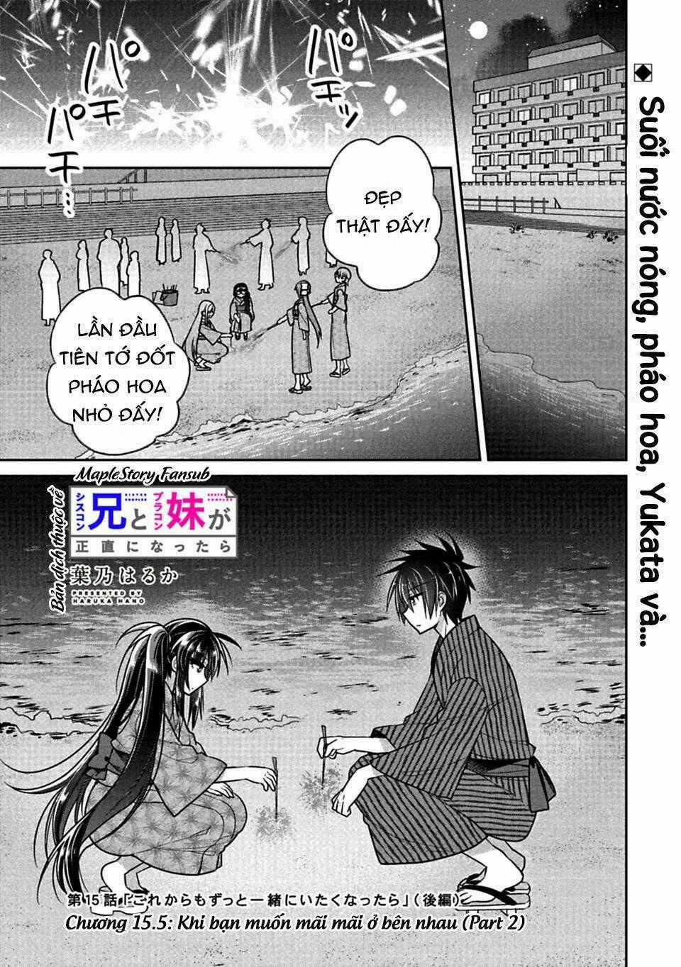 Siscon Ani To Brocon Imouto Ga Shoujiki Ni Nattara Chapter 15.5 trang 1