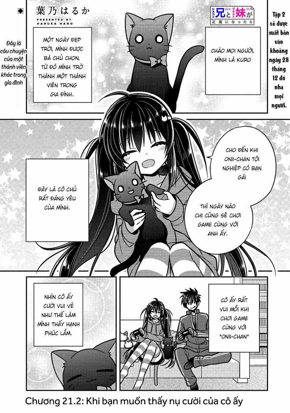 Siscon Ani To Brocon Imouto Ga Shoujiki Ni Nattara Chapter 21.2 trang 1