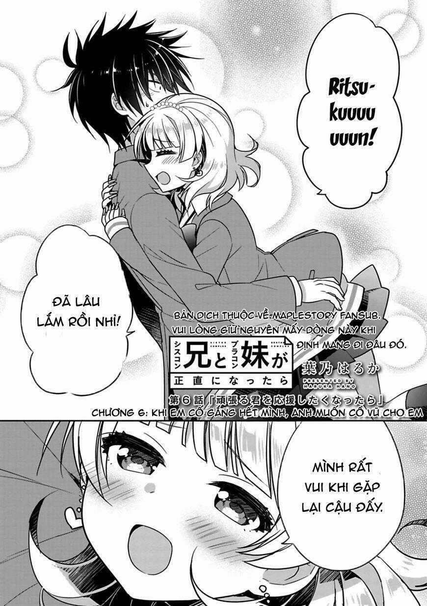 Siscon Ani To Brocon Imouto Ga Shoujiki Ni Nattara Chapter 6 trang 1