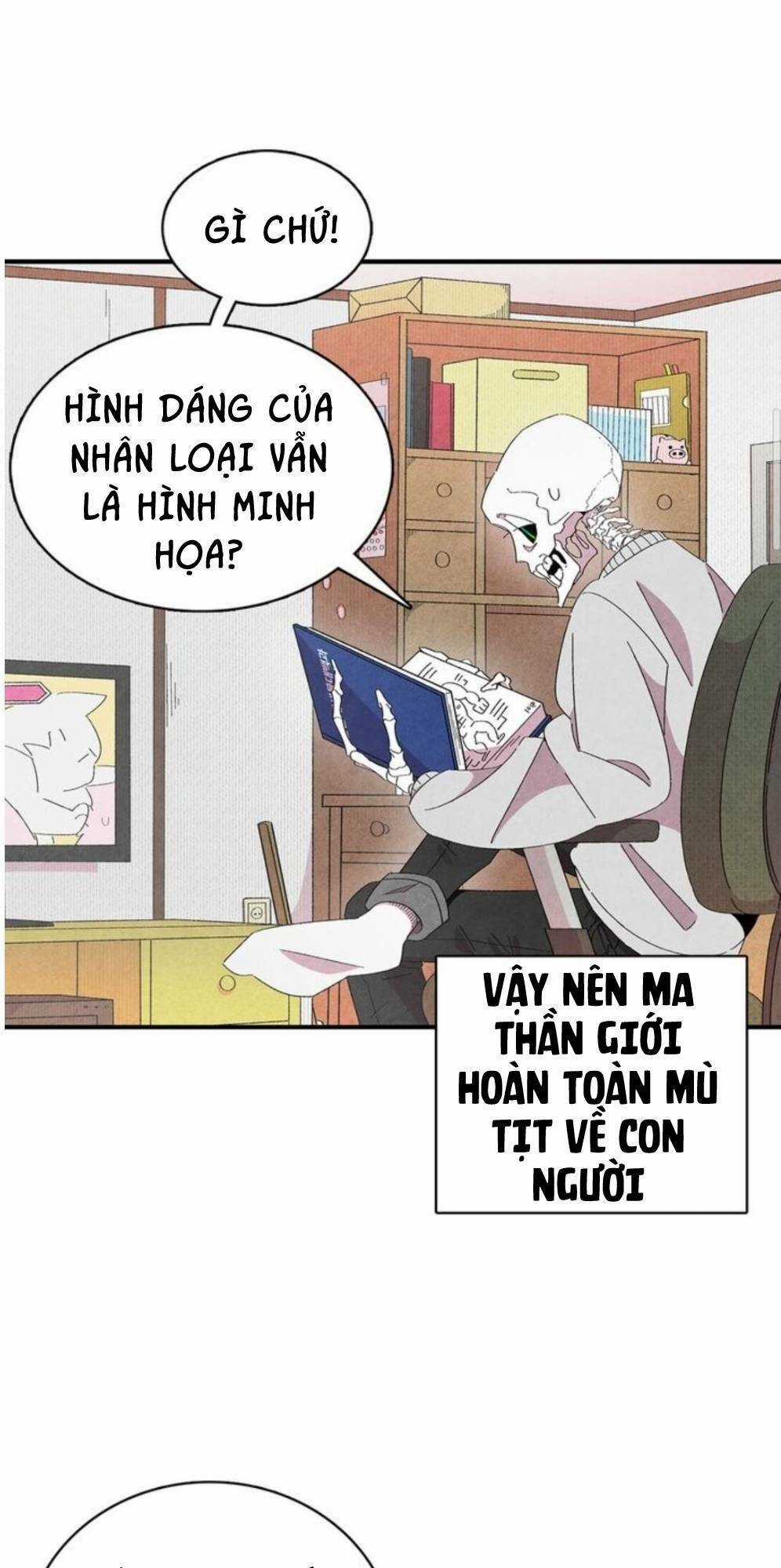 Skeleton Bất Đắt Dĩ Trở Thành Bố Của Bé Mèo Con Chapter 1 trang 46
