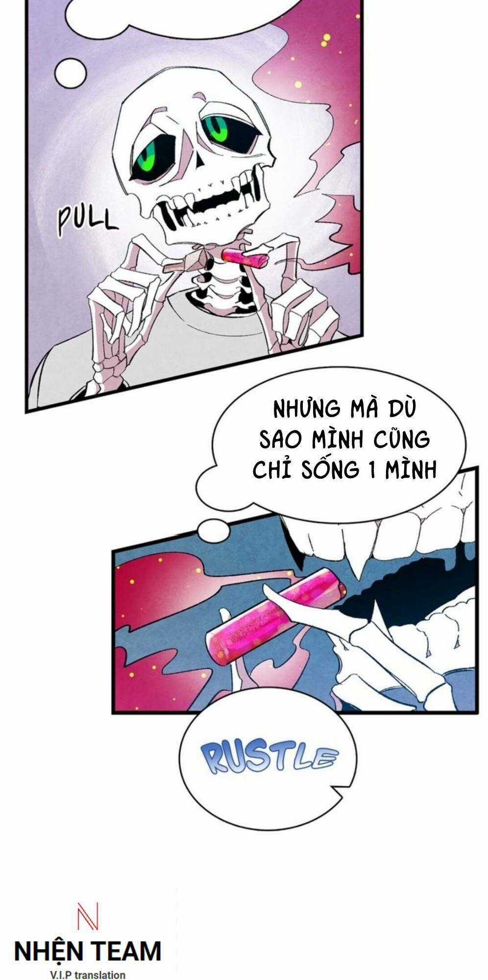 Skeleton Bất Đắt Dĩ Trở Thành Bố Của Bé Mèo Con Chapter 1 trang 50