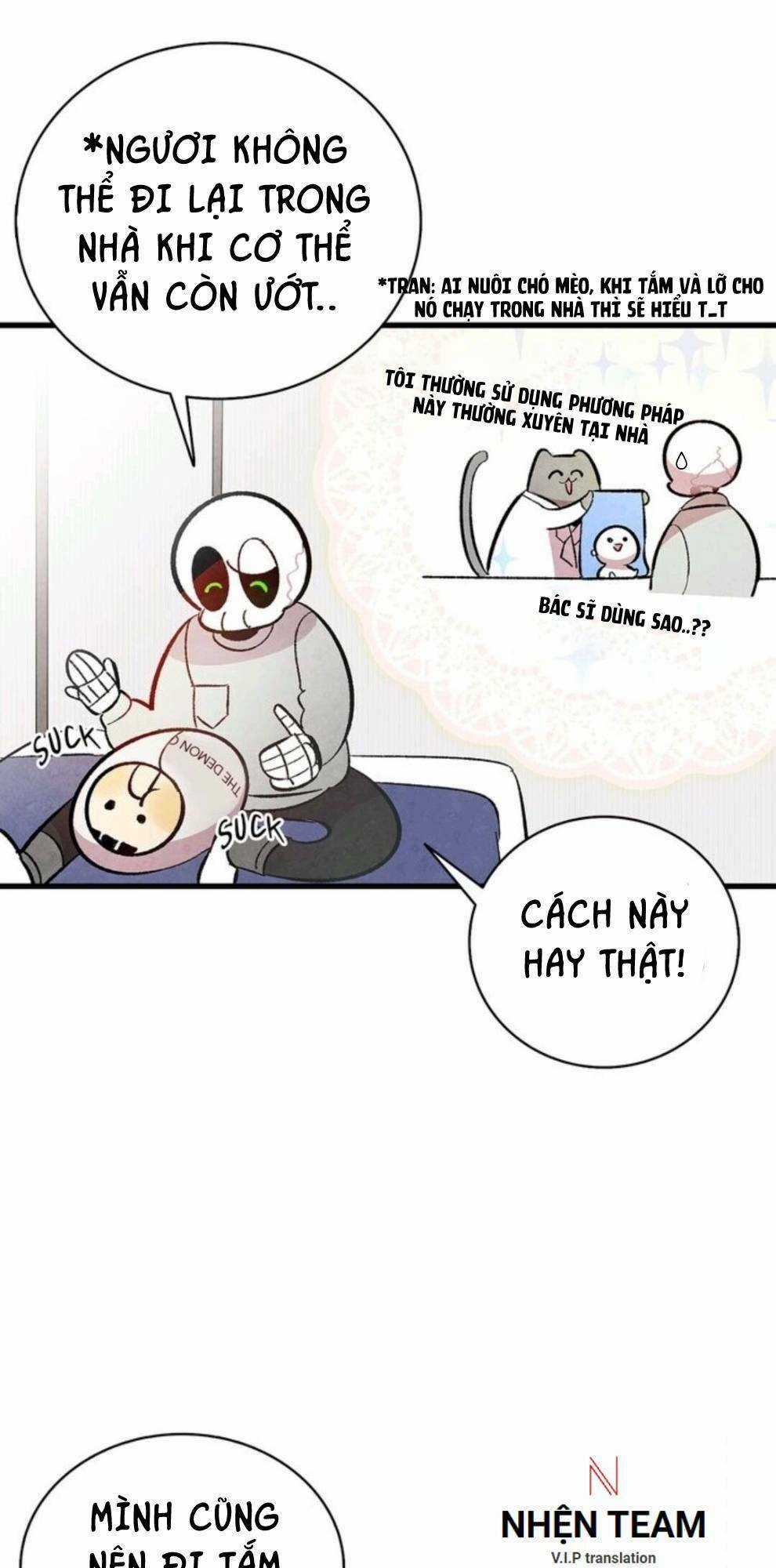 Skeleton Bất Đắt Dĩ Trở Thành Bố Của Bé Mèo Con Chapter 10 trang 22