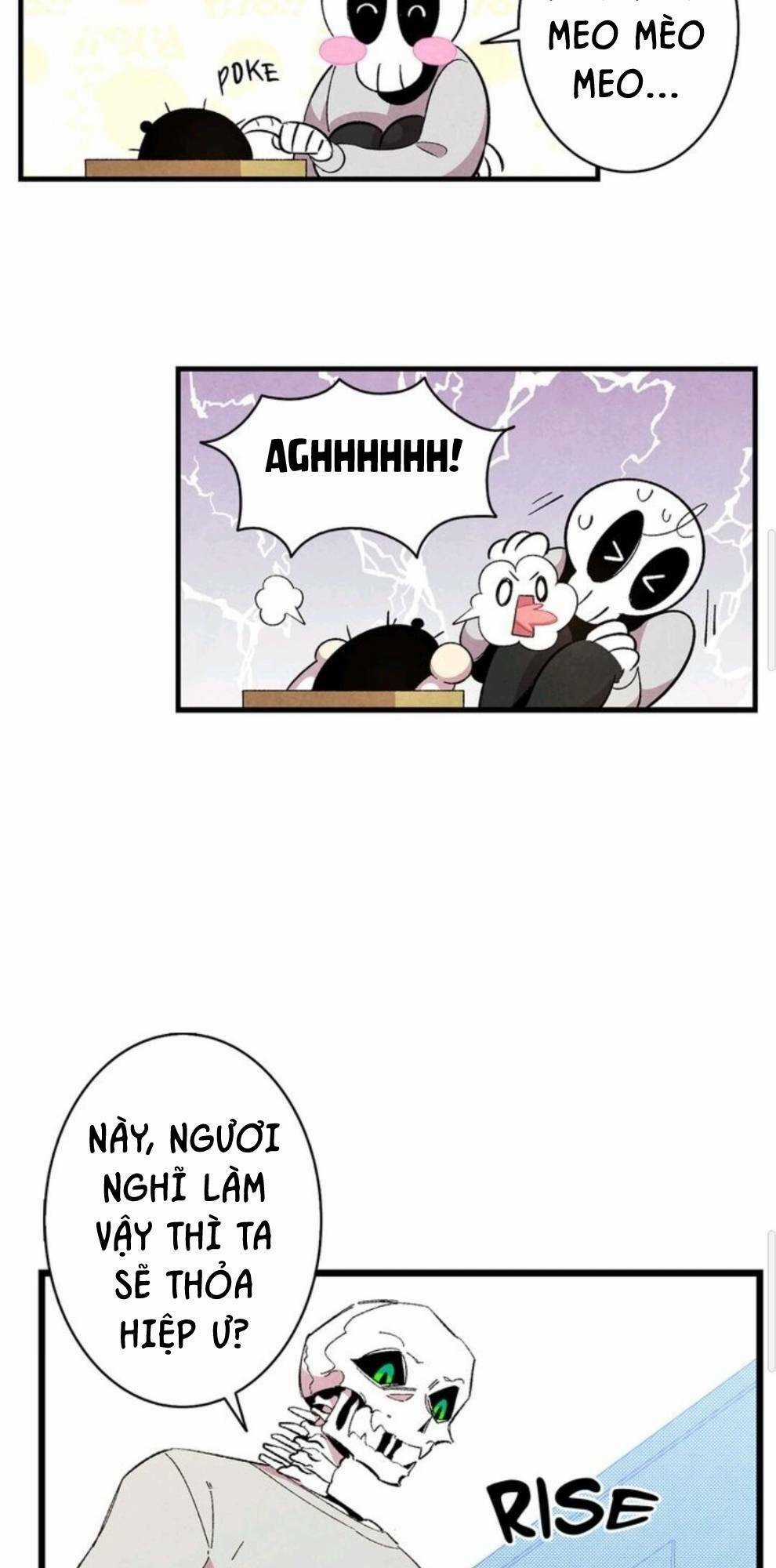 Skeleton Bất Đắt Dĩ Trở Thành Bố Của Bé Mèo Con Chapter 3 trang 33