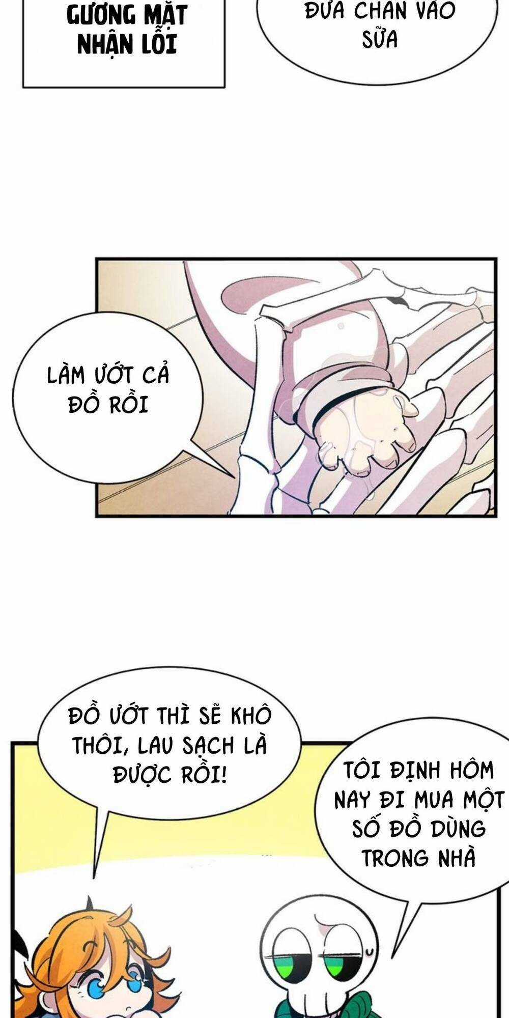 Skeleton Bất Đắt Dĩ Trở Thành Bố Của Bé Mèo Con Chapter 4 trang 52