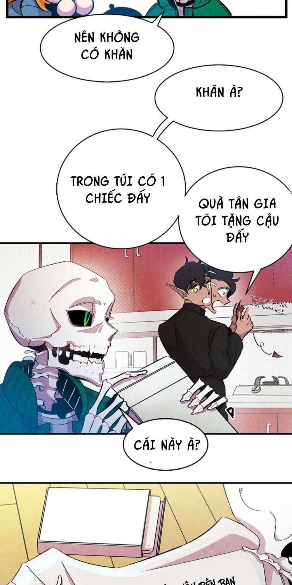Skeleton Bất Đắt Dĩ Trở Thành Bố Của Bé Mèo Con Chapter 4 trang 53