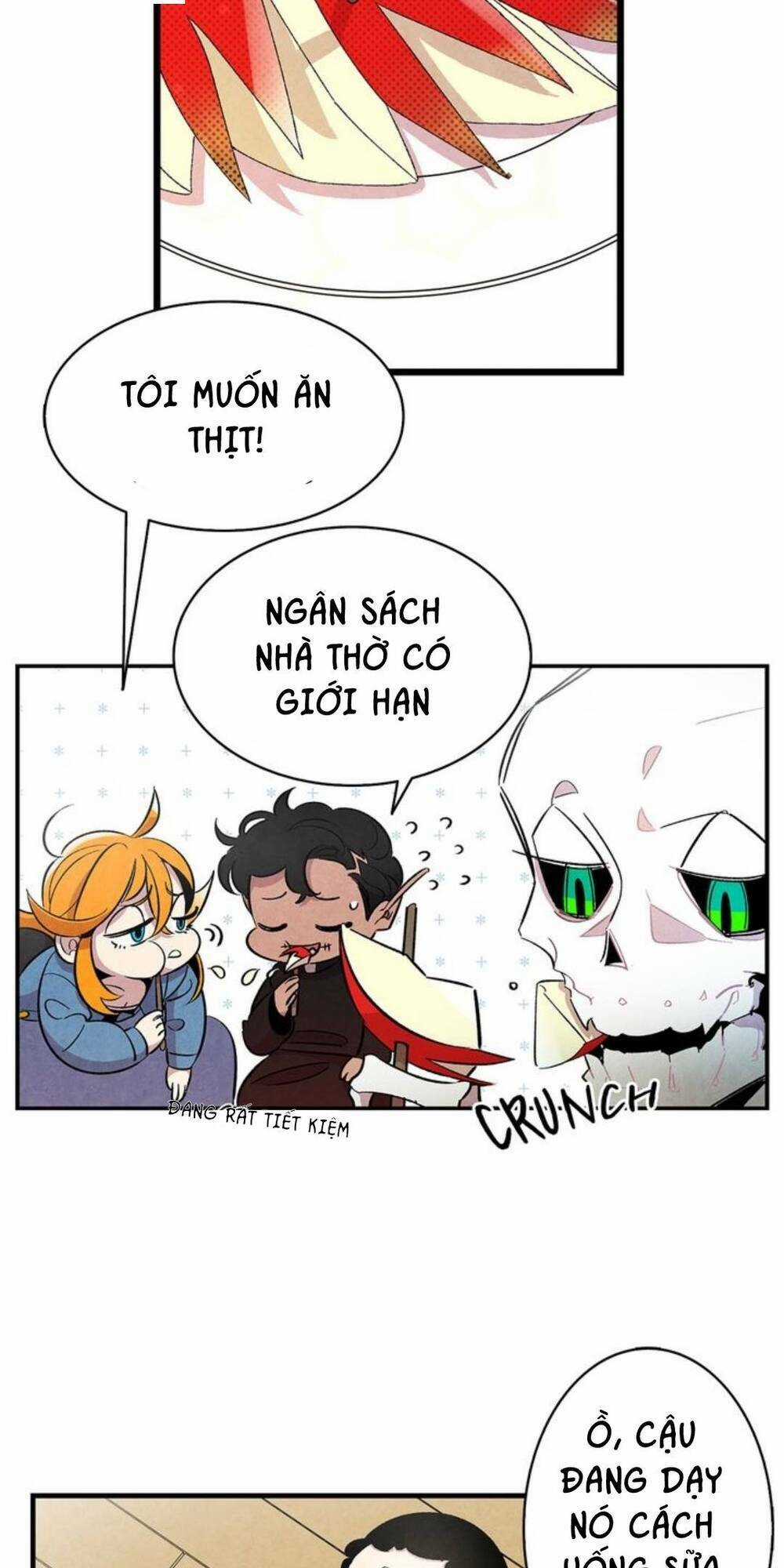 Skeleton Bất Đắt Dĩ Trở Thành Bố Của Bé Mèo Con Chapter 4 trang 56