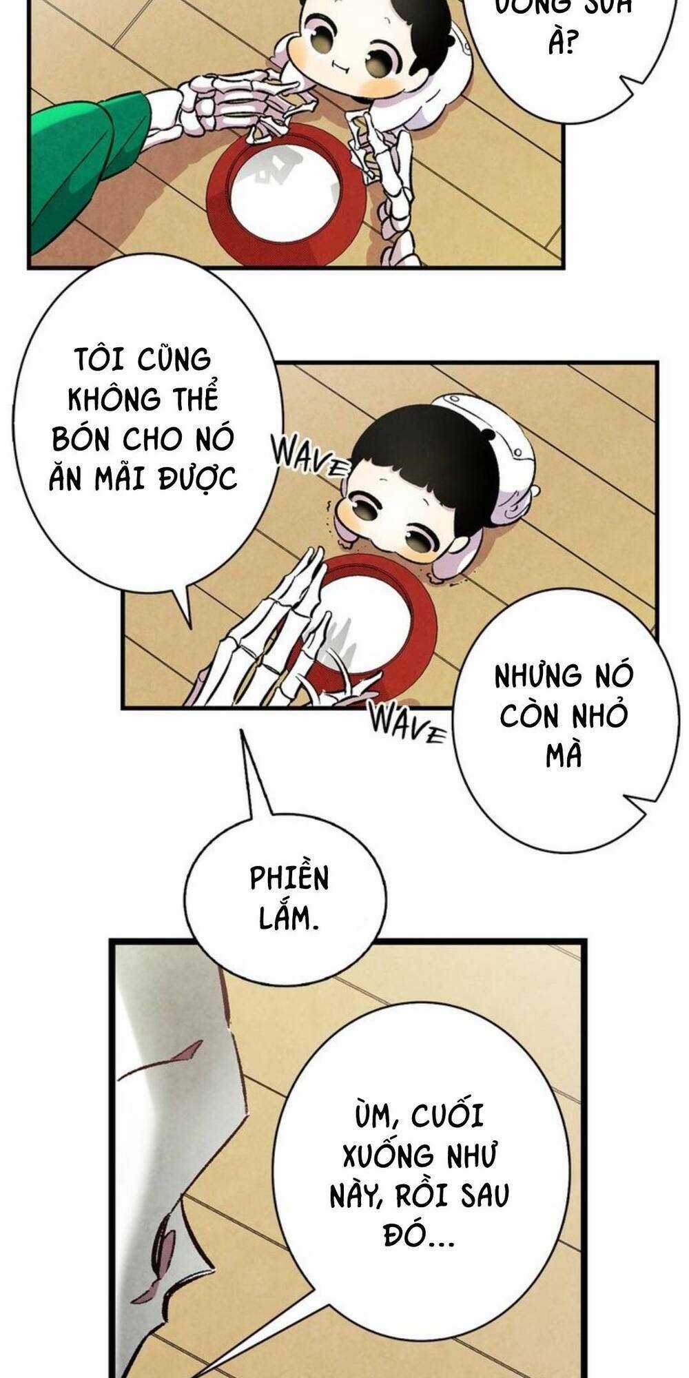 Skeleton Bất Đắt Dĩ Trở Thành Bố Của Bé Mèo Con Chapter 4 trang 57