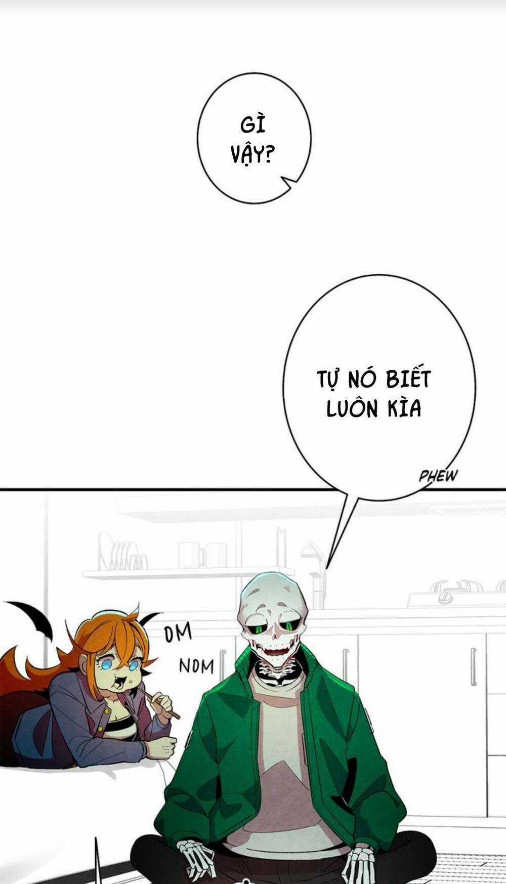 Skeleton Bất Đắt Dĩ Trở Thành Bố Của Bé Mèo Con Chapter 4 trang 60
