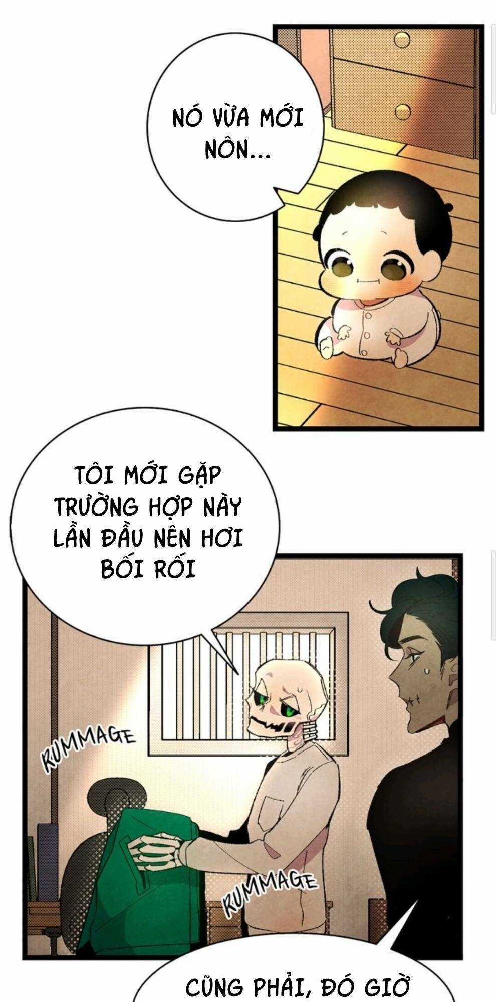 Skeleton Bất Đắt Dĩ Trở Thành Bố Của Bé Mèo Con Chapter 6 trang 21