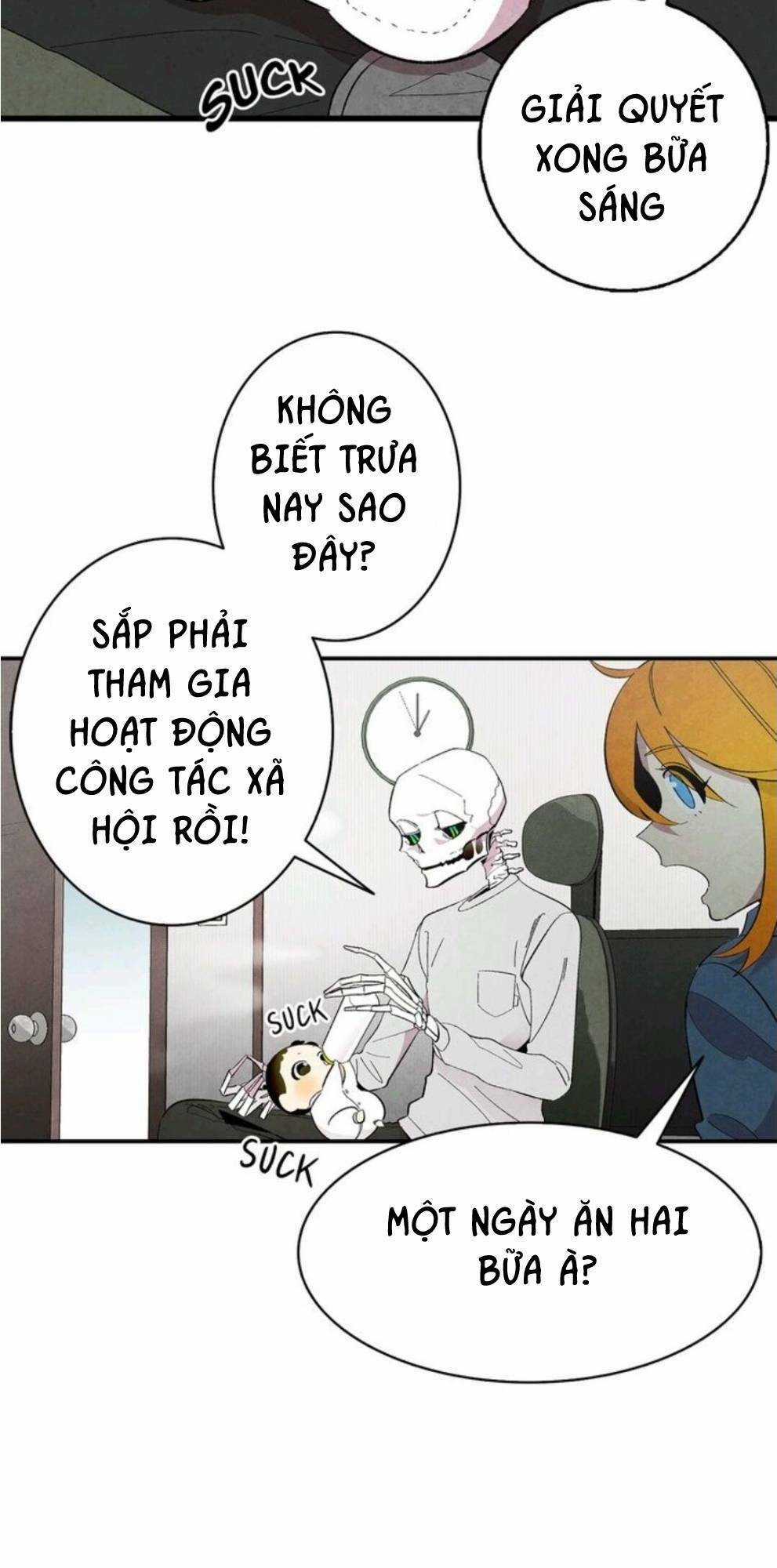 Skeleton Bất Đắt Dĩ Trở Thành Bố Của Bé Mèo Con Chapter 7 trang 18