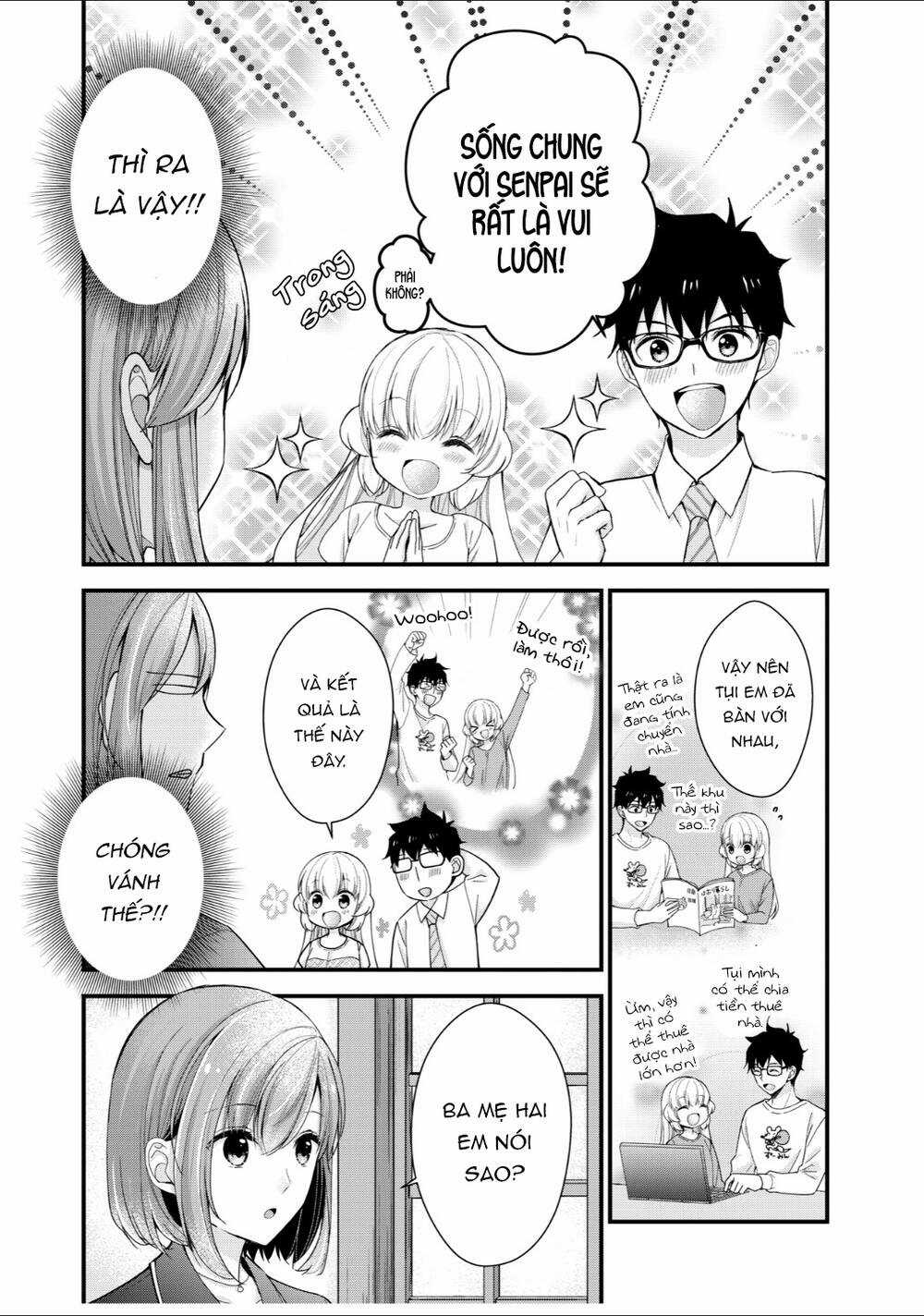 Sống Chung Với Senpai Kiêm Bạn Gái Nhỏ Nhắn Của Tôi Chapter 1 trang 5