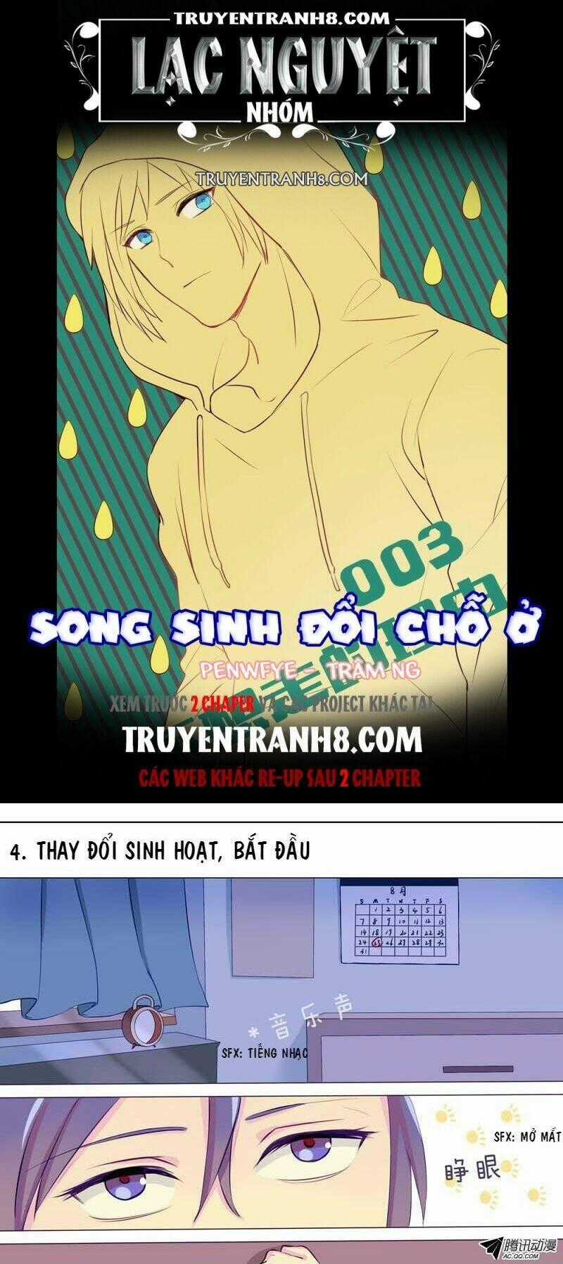 Song Sinh Đổi Chỗ Ở Chapter 4 trang 0