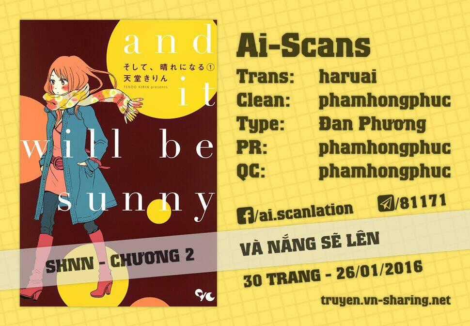 Soshite, Hare ni Naru Chapter 2 trang 0