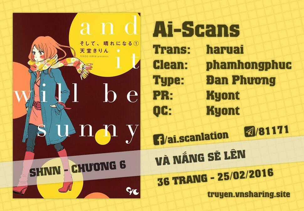 Soshite, Hare ni Naru Chapter 6 trang 0