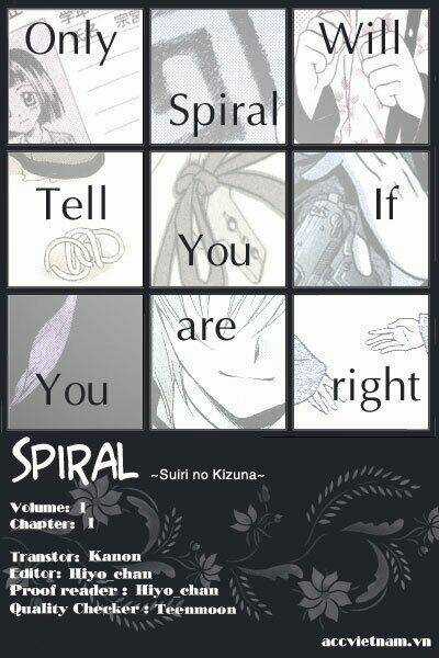 Spiral: Suiri No Kizuna Chapter 1 trang 30