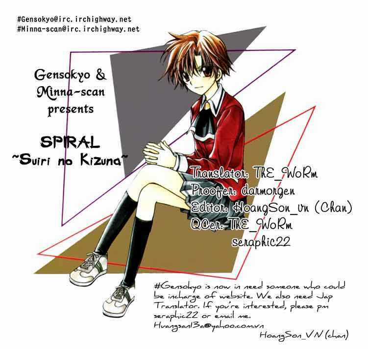 Spiral: Suiri No Kizuna Chapter 22 trang 0