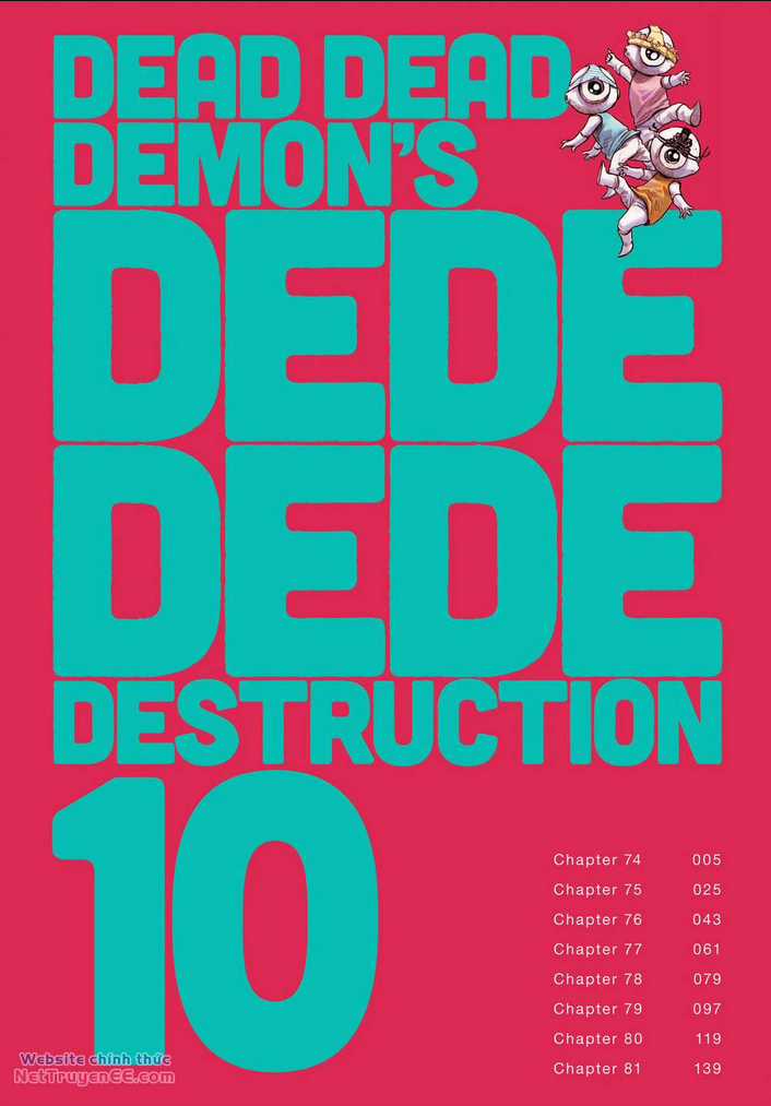 Sự Hủy Diệt Dededede Của Dead Dead Demon Chapter 74 trang 4