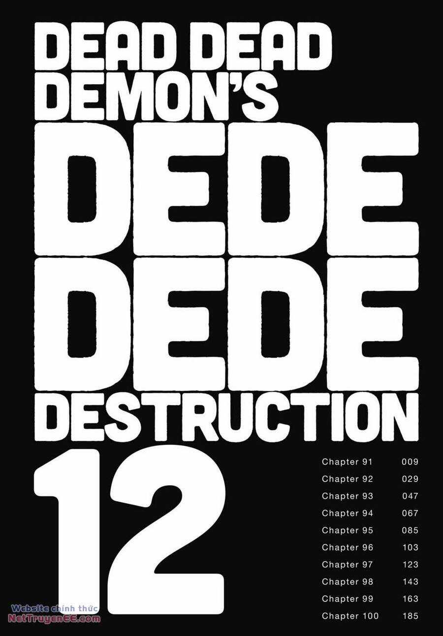Sự Hủy Diệt Dededede Của Dead Dead Demon Chapter 91 trang 8