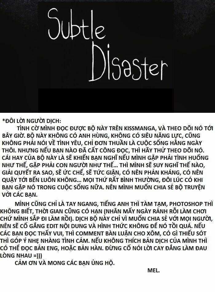 Subtle Disaster Chapter 1 trang 26