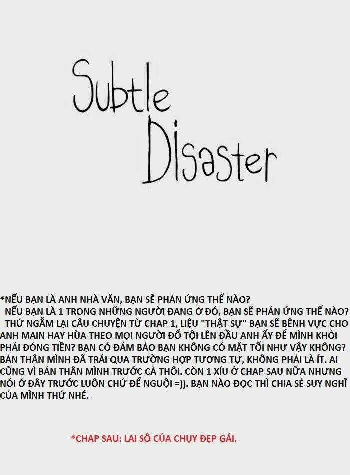 Subtle Disaster Chapter 16 trang 22