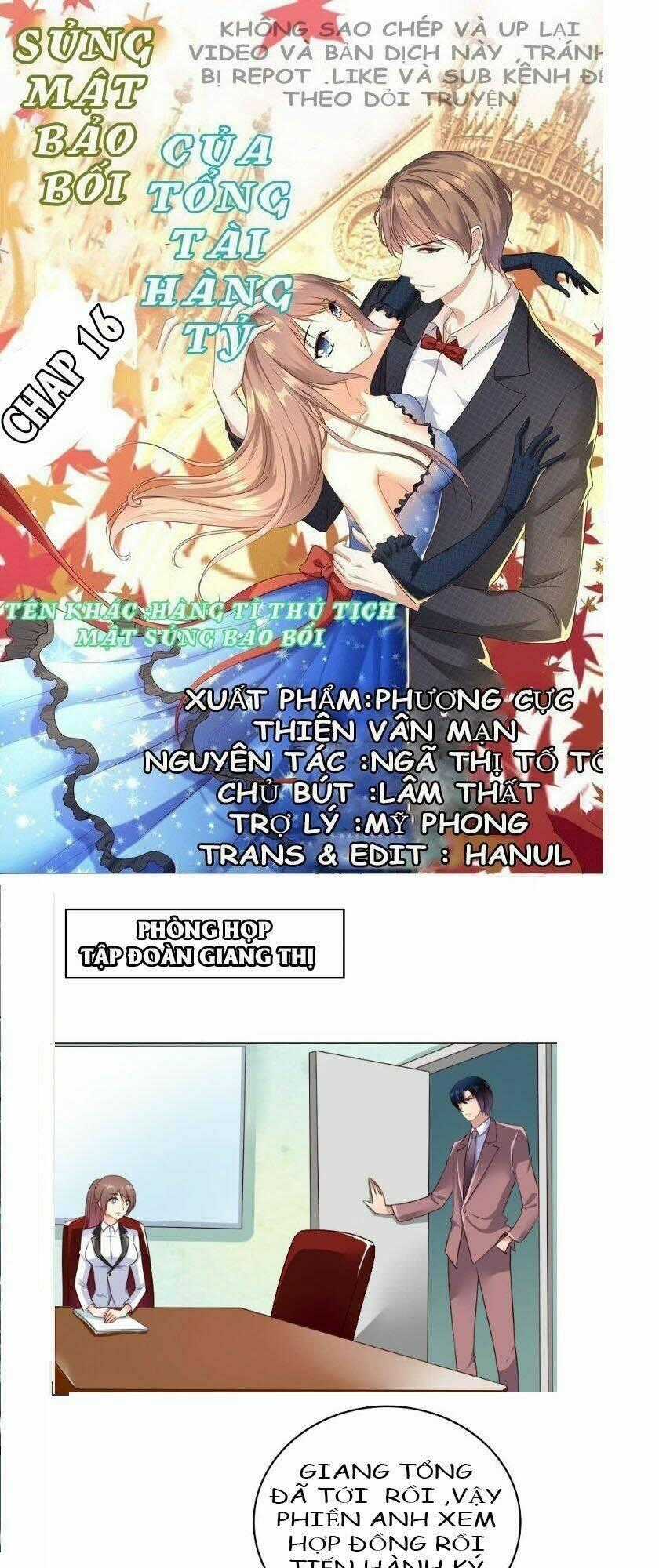 Sủng Mật Bảo Bối Của Tổng Tài Hàng Tỷ Chapter 16 trang 0