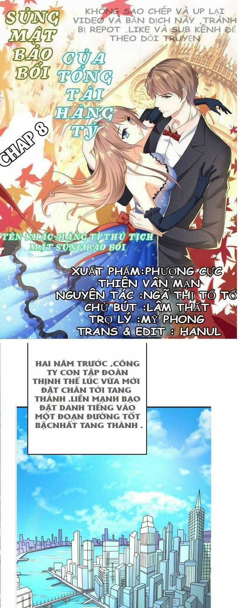 Sủng Mật Bảo Bối Của Tổng Tài Hàng Tỷ Chapter 8 trang 0