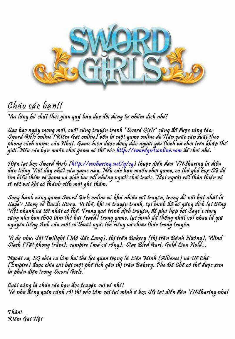 Sword Girls Chapter 2 trang 2