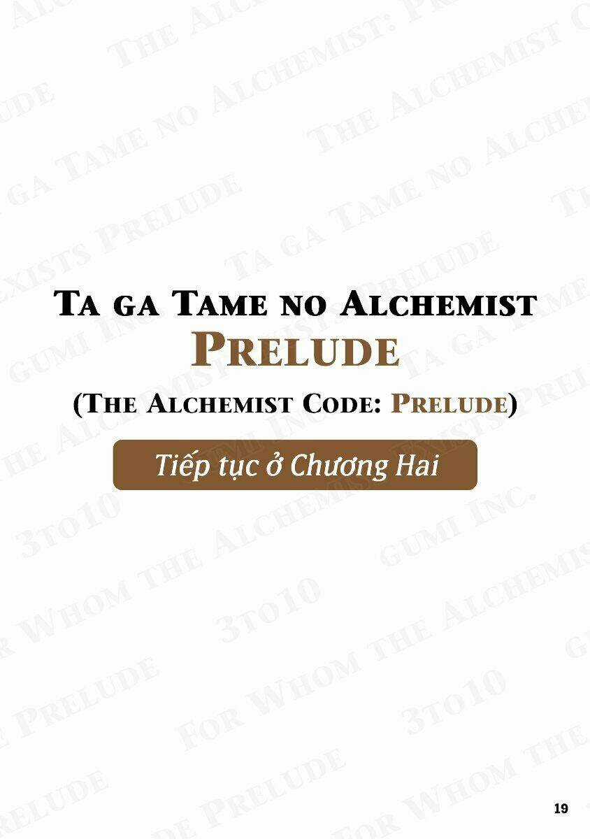 Ta Ga Tame No Alchemist: Prelude Chapter 0 trang 21