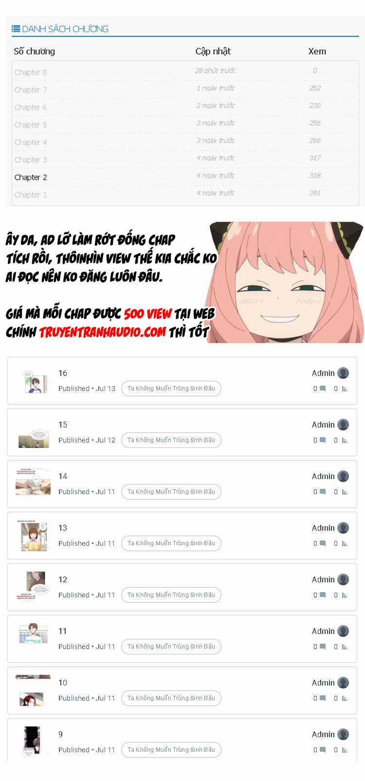 Ta Không Muốn Trùng Sinh Đâu Chương 9 trang 21