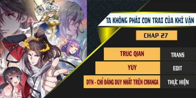 Ta Không Phải Con Cưng Của Khí Vận Chapter 27 trang 0