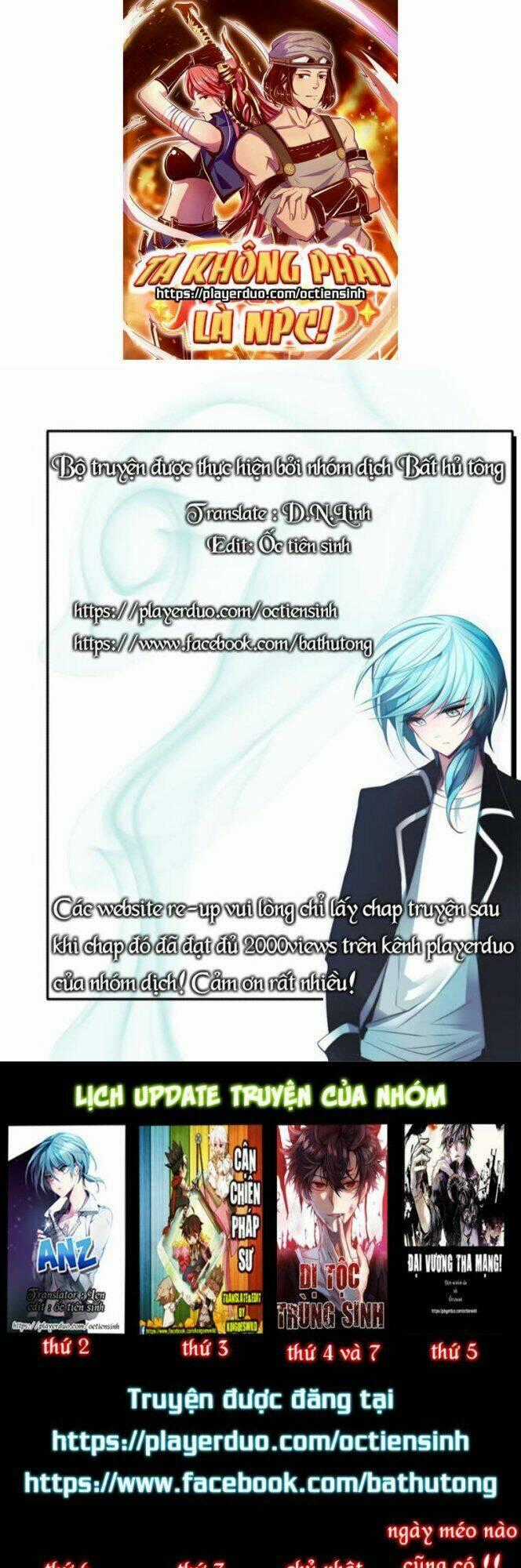 Ta Không Phải Là Npc Chapter 18 trang 0