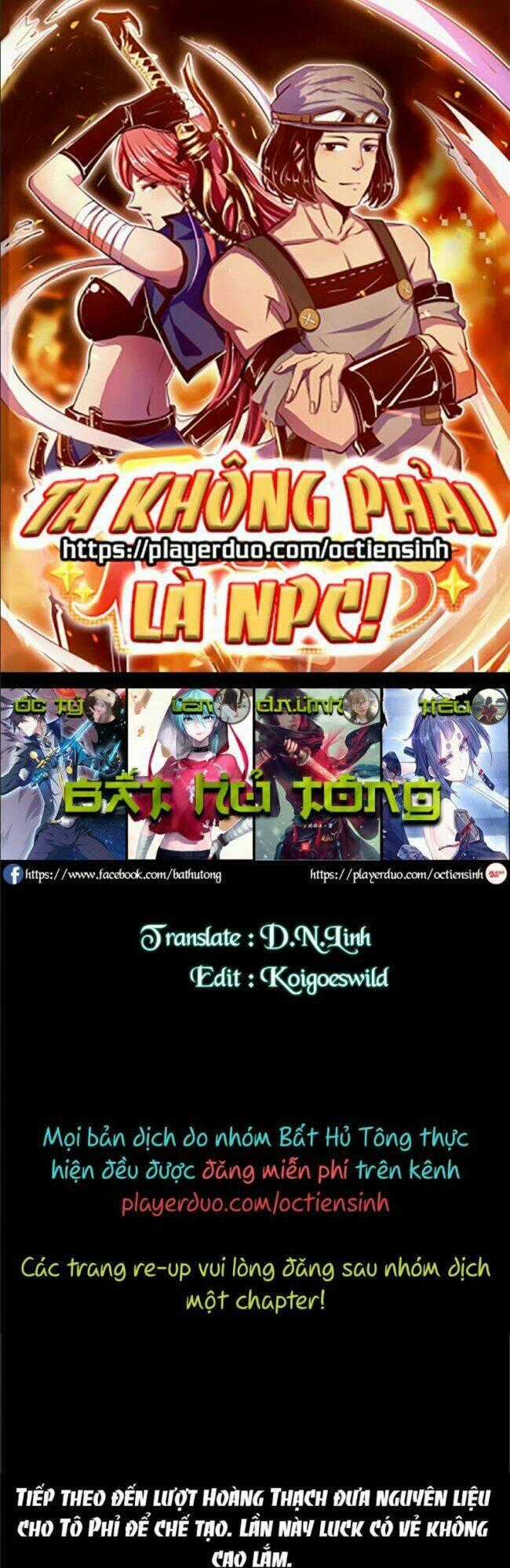 Ta Không Phải Là Npc Chapter 57 trang 0