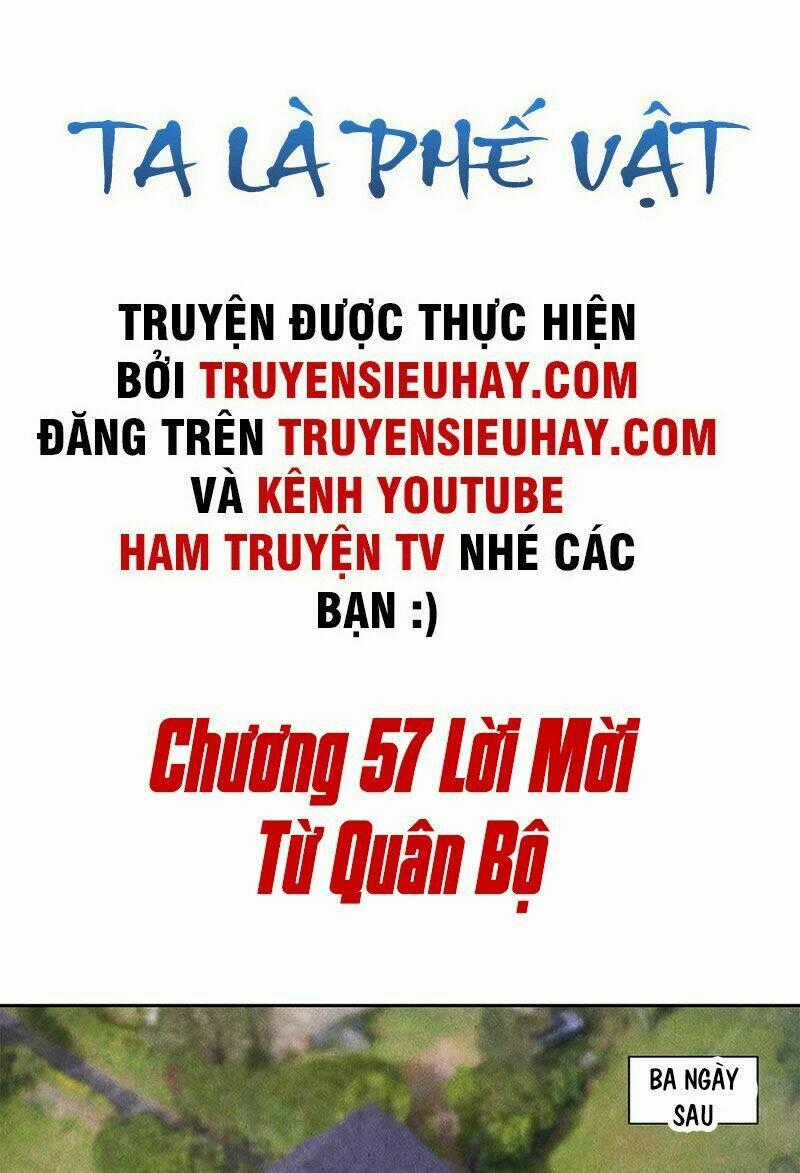 Ta Là Phế Vật Chapter 57 trang 1