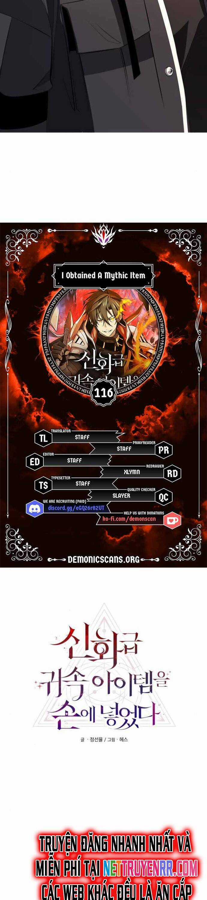 Ta Nhận Được Vật Phẩm Thần Thoại Chapter 116 trang 3