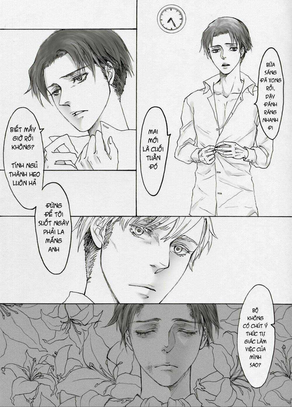 Tấn Công Người Khổng Lồ - Doujinshi Eruri Chapter 1 trang 8