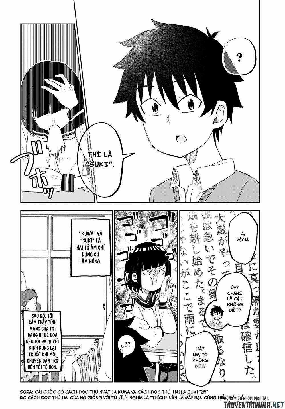 Tanaka-San Trong Lớp Tôi Thật Sự Là Siêu Đáng Sợ Chapter 17 trang 4