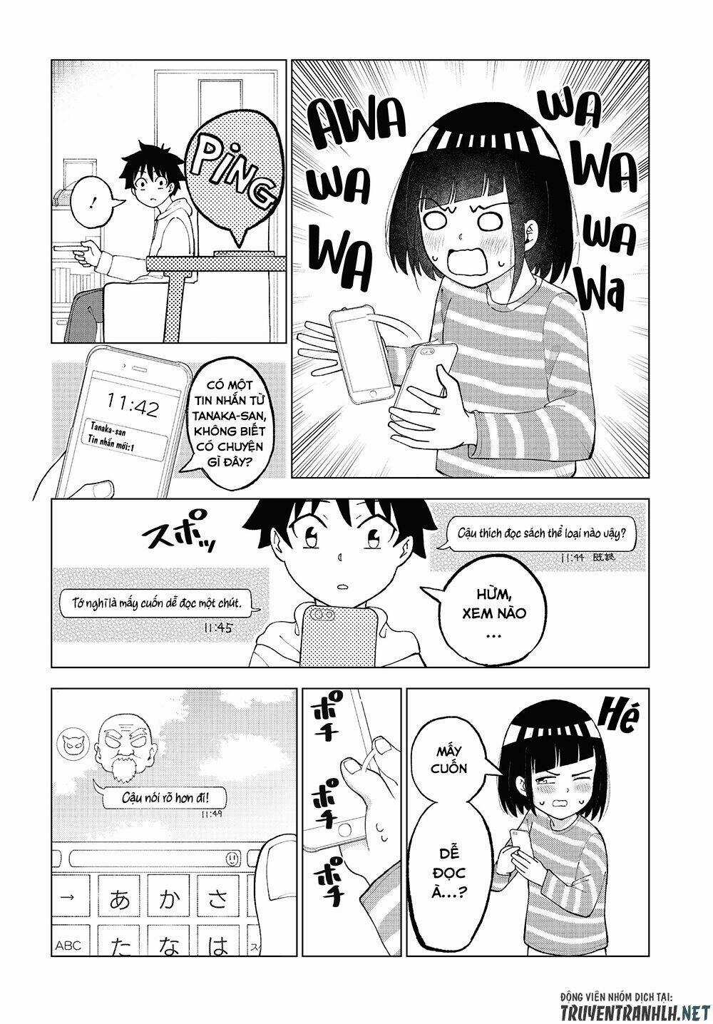 Tanaka-San Trong Lớp Tôi Thật Sự Là Siêu Đáng Sợ Chapter 32 trang 2