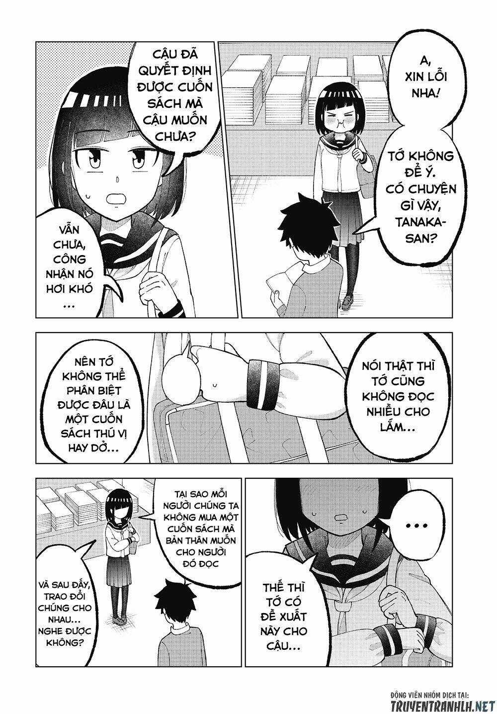 Tanaka-San Trong Lớp Tôi Thật Sự Là Siêu Đáng Sợ Chapter 34 trang 2