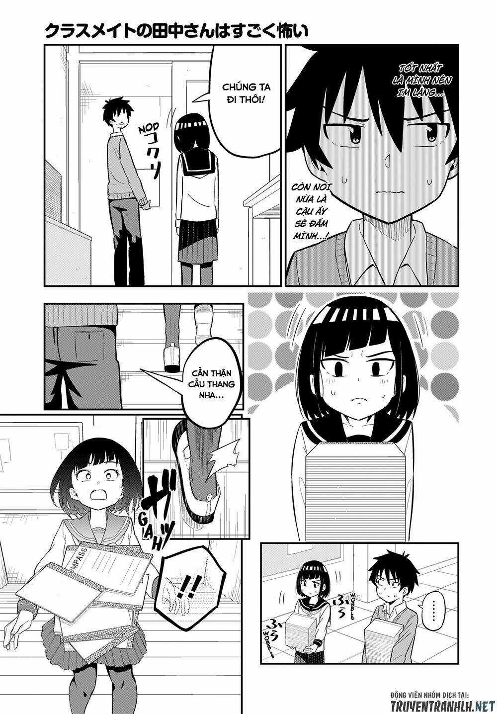 Tanaka-San Trong Lớp Tôi Thật Sự Là Siêu Đáng Sợ Chapter 4 trang 3