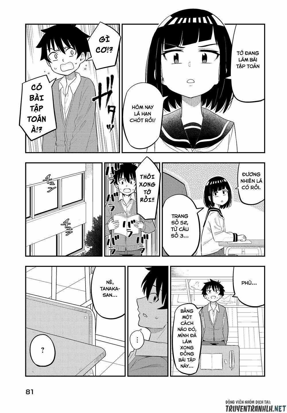 Tanaka-San Trong Lớp Tôi Thật Sự Là Siêu Đáng Sợ Chapter 6 trang 3