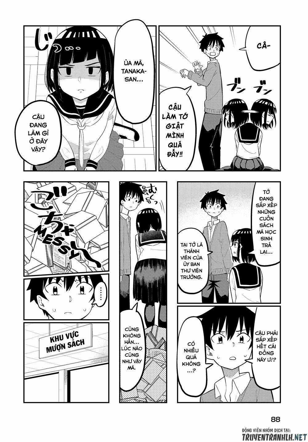 Tanaka-San Trong Lớp Tôi Thật Sự Là Siêu Đáng Sợ Chapter 8 trang 2