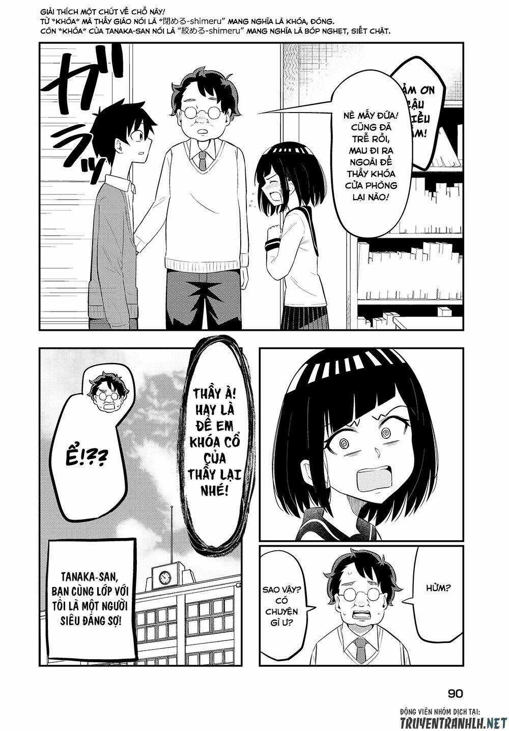 Tanaka-San Trong Lớp Tôi Thật Sự Là Siêu Đáng Sợ Chapter 8 trang 4