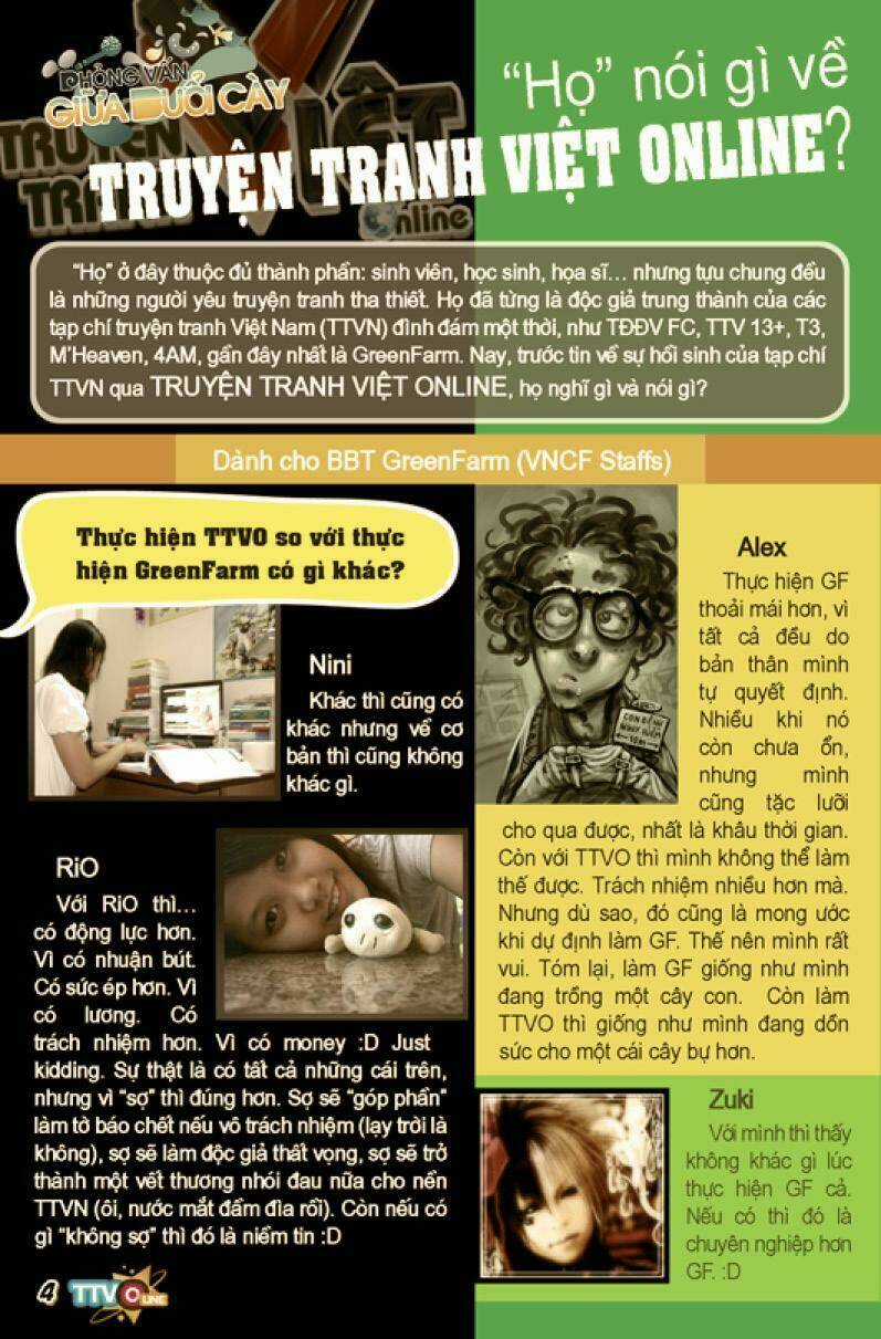 Tạp Chí Truyện Tranh Việt Nam Online - Ttvo Chapter 1 trang 5