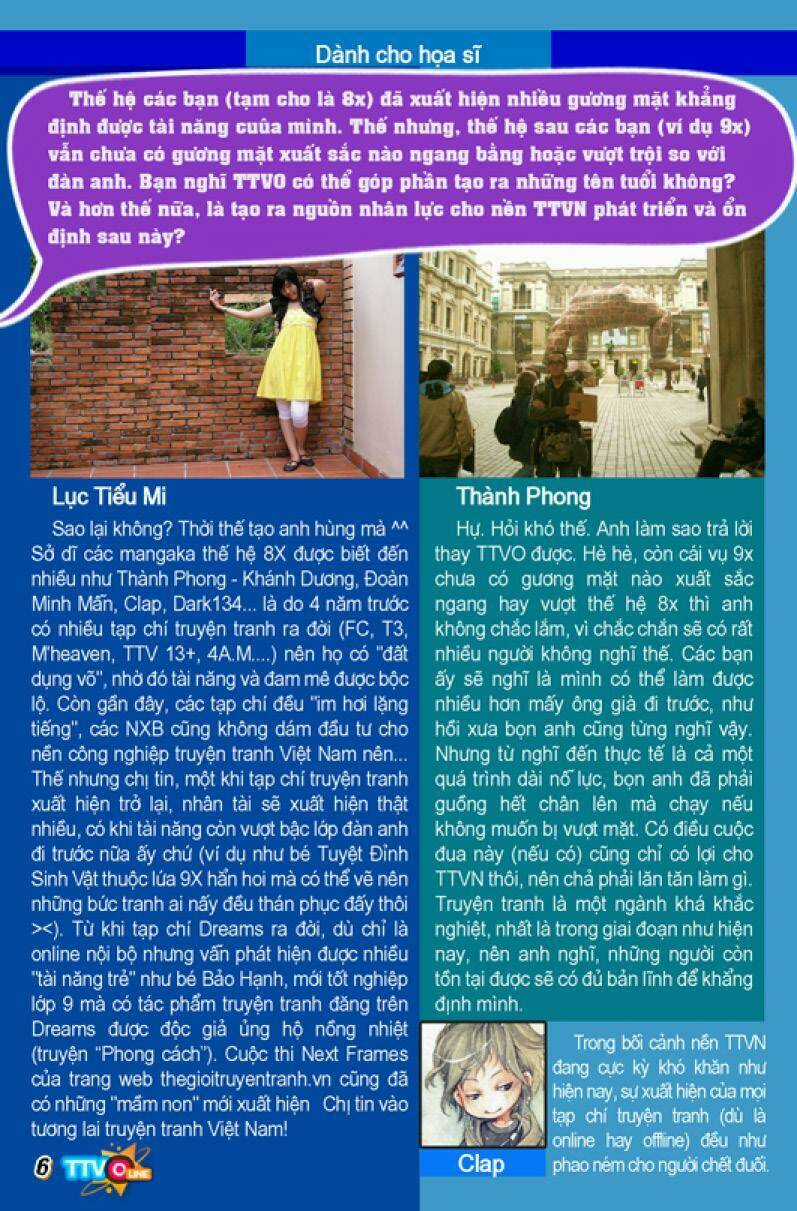 Tạp Chí Truyện Tranh Việt Nam Online - Ttvo Chapter 1 trang 7