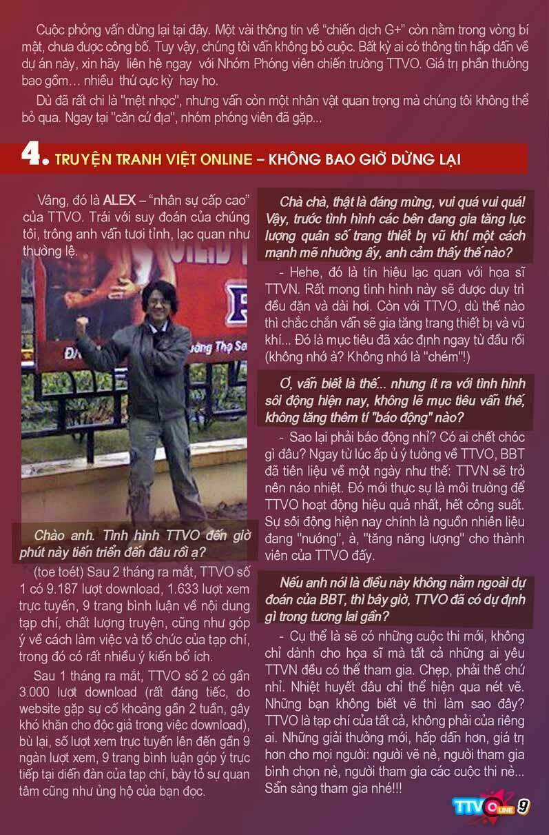 Tạp Chí Truyện Tranh Việt Nam Online - Ttvo Chapter 3.1 trang 10