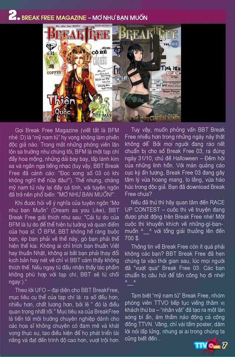 Tạp Chí Truyện Tranh Việt Nam Online - Ttvo Chapter 3.1 trang 8