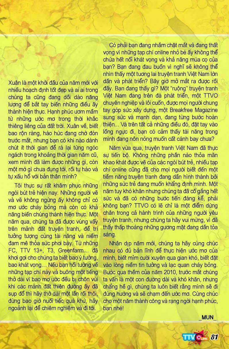 Tạp Chí Truyện Tranh Việt Nam Online - Ttvo Chapter 5 trang 81